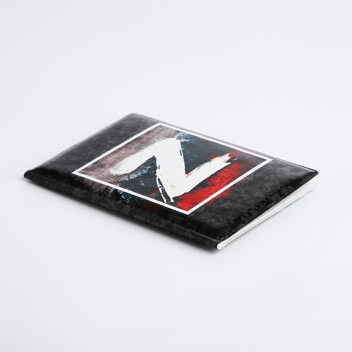 Обложка для паспорта, цвет серый/триколор Обложка для паспорта, цвет серый/триколор