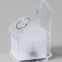 Световая фигура "Домик", 8x5 см, 1 LED, LR1130x3, Т/БЕЛЫЙ