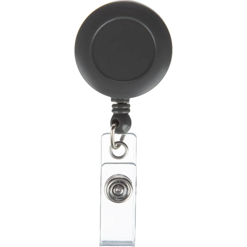 Держатель для бейджа Deli 8309 с рулеткой (без бейджа),80см, серый, 12шт/уп