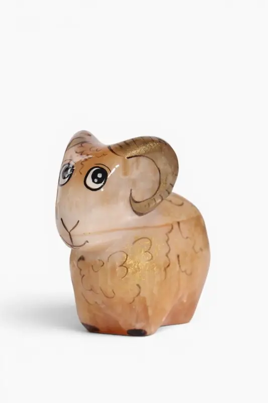 Фигурка &laquo;Барашек золотой&raquo;, 5.5&times;6.5 см, селенит