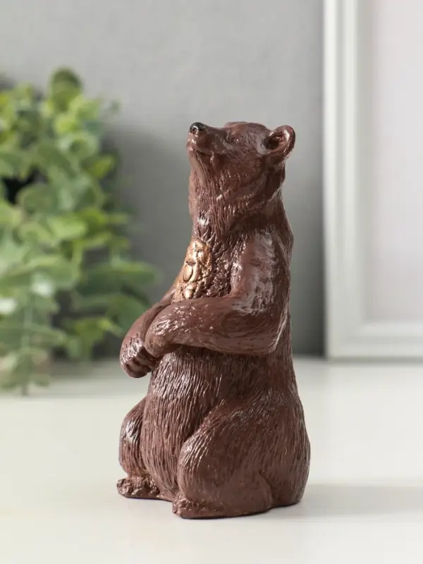 Фигура Фигура "Медведь тотемный" высота 11 см, коричневый цвет