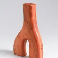 Ваза для сухоцветов &laquo;Корень&raquo;, 12&times;3&times;18 см, дерево джати, коричневая