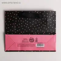 Пакет подарочный ламинированный, упаковка, &laquo;Gift&raquo;, S 15 х 12 х 5.5 см
