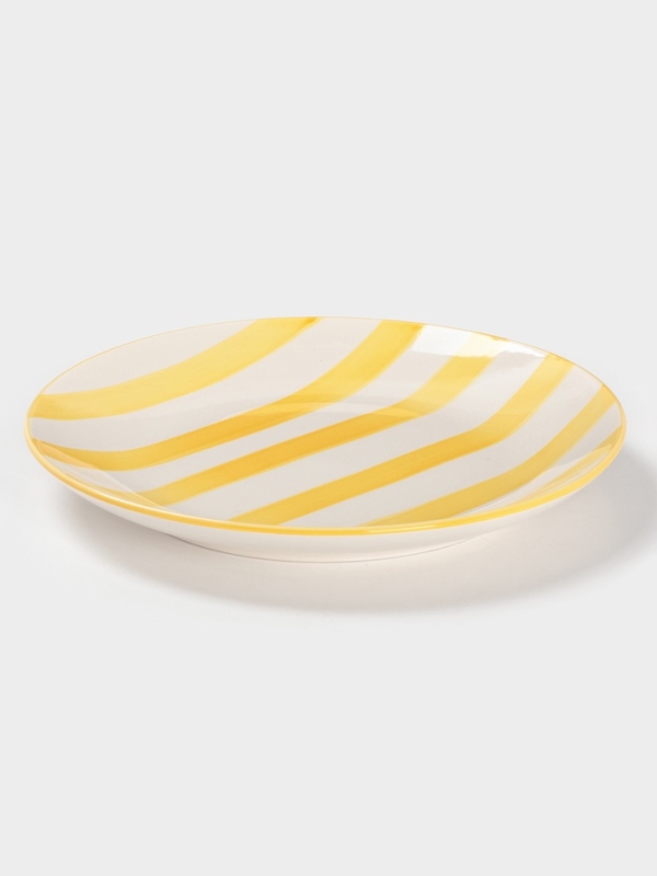 Тарелка Доляна Тарелка Доляна "Райе" 19см, 19,5х2, цвет желтый