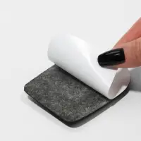 Подпяточники для обуви, клеевая основа, 8&times;6 см, пара, чёрные