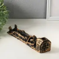 Подставка для благовоний, под свечу &laquo;Вечность&raquo;, 26&times;5&times;5 см, гипс под бронзу винтаж