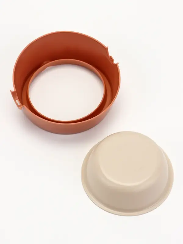 Лего-миска для животных с наклоном &laquo;Фокси&raquo; 300 мл, цвет кирпичный