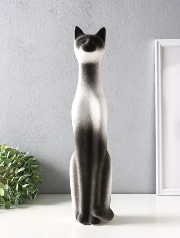 Фигура керамика &laquo;Кот Египетский&raquo;, 41 см, белый