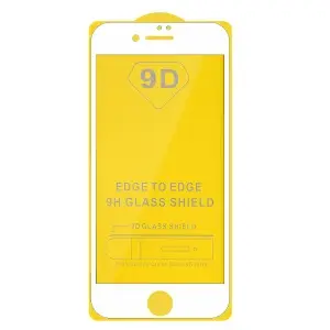 Защитное стекло для iPhone 7/8 Plus Full Glue с рамкой 2.5D белое