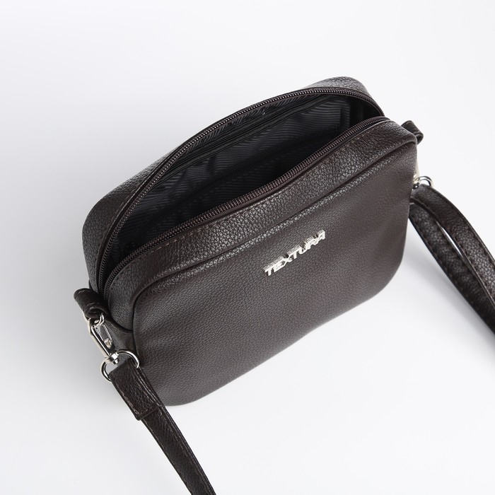 Сумка женская через плечо TEXTURA, маленький размер, цвет коричневый Сумка женская через плечо TEXTURA, маленький размер, цвет коричневый