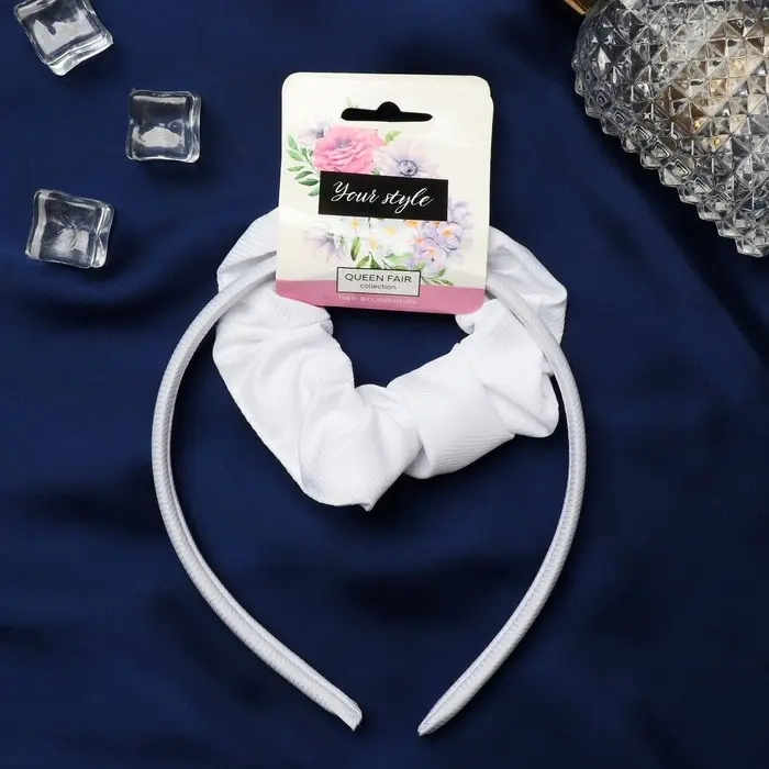 Набор для волос Набор для волос "Эмилия" (резинка, ободок 1,5 см) классика, белый