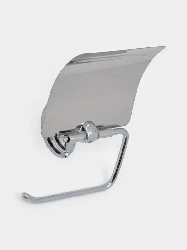 Держатель для туалетной бумаги с крышкой Accoona A11105, хром