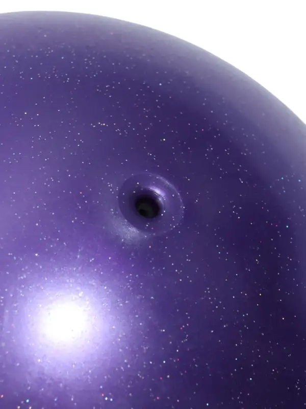 Мяч для художественной гимнастики Металлик с блестками, диаметр 19см, цвет фиолетовый Мяч для художественной гимнастики Металлик с блестками, диаметр 19см, цвет фиолетовый