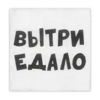 Салфетки бумажные однослойные &laquo;ВыТрИ ЕдАлО&raquo;, 24&times;24 см, 20 шт.