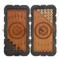 Нарды классические с гравировкой &laquo;Конь&raquo; 45&times;45 см, деревянные