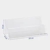 Горка 2 ступеньки наклонная, угол 45, 20&times;9&times;8 см, оргстекло 2 мм