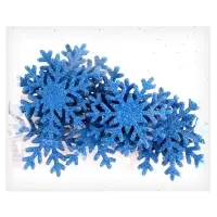 Новогодний декор &laquo;Снежинки&raquo;, на клеевой основе, набор 12 шт.