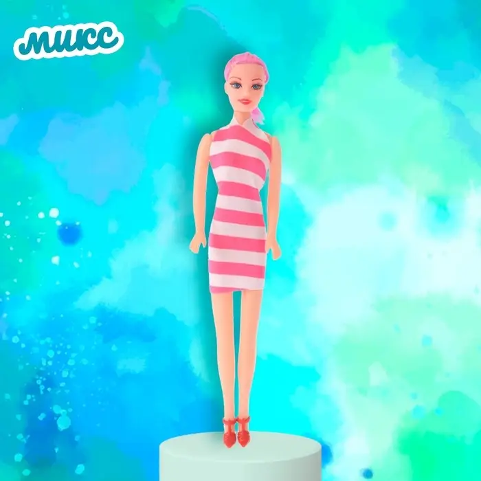 Кукла-модель «Оленька» в вечернем платье, МИКС Кукла-модель «Оленька» в вечернем платье, МИКС