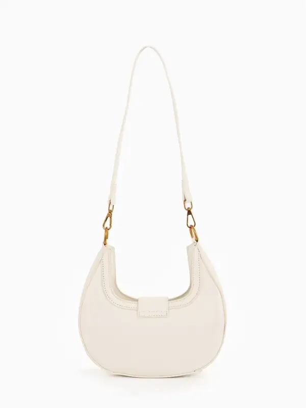 Сумка женская багет TEXTURA на молнии, 24×6.5×13 см, молочная Сумка женская багет TEXTURA на молнии, 24×6.5×13 см, молочная