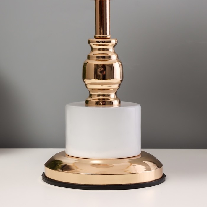 Лампа настольная Лампа настольная "Луиза" 1x60Вт E27 белый 25х25х41см