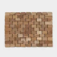 Коврик из тикового дерева, 30&times;20&times;0.7 см