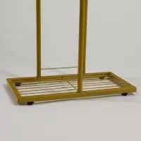 Подставка для цветов Greengo, 4 полки, 43&times;22&times;82 см, напольная, металл, цвет золотой