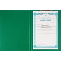 Папка-планшет д/бумаг Attache A4 зеленый с верхней створкой