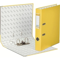 Папка-регистратор ECONOMY PLUS, 50мм,желт,ПБП1,карм.кор,мет.уг