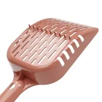 Совок для уборки кошачьего туалета, 23.5&times;10&times;3 см, пластик, цвет коралловый