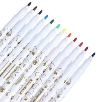 Фломастеры 12 цветов &laquo;Мышка&raquo;, в пластиковом пенале с ручкой, вентилируемый колпачок, МИКС