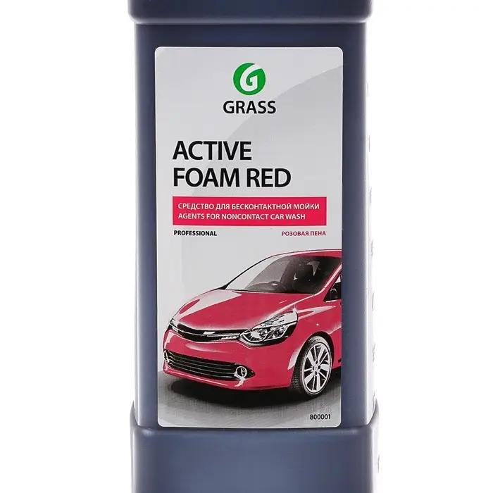 Шампунь для бесконтактной мойки Grass Active Foam Red, 1 л (1:30-1:50)