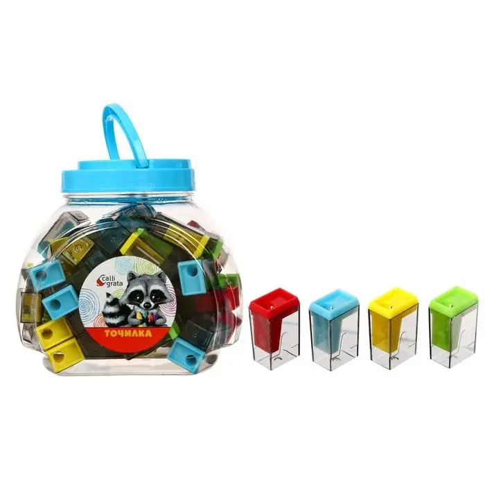 Точилка с контейнером «Классика», МИКС