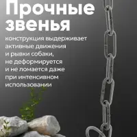 Цепь для привязи собак, 3 м, калибр 3.5&times;26 мм, черная