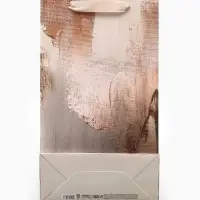 Пакет подарочный под две бутылки, упаковка, Bronza, 35&times;20&times;9 см