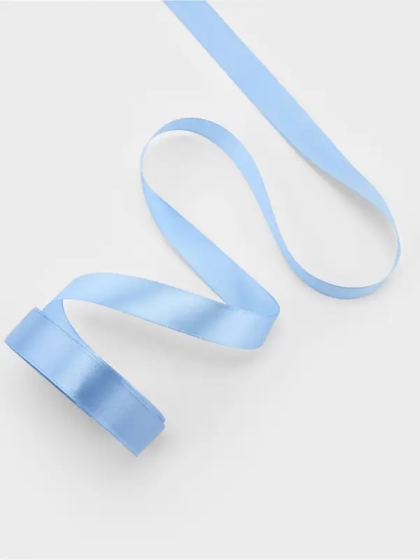 Лента атласная, 20 мм, 23&plusmn;1 м, небесно-голубая №278