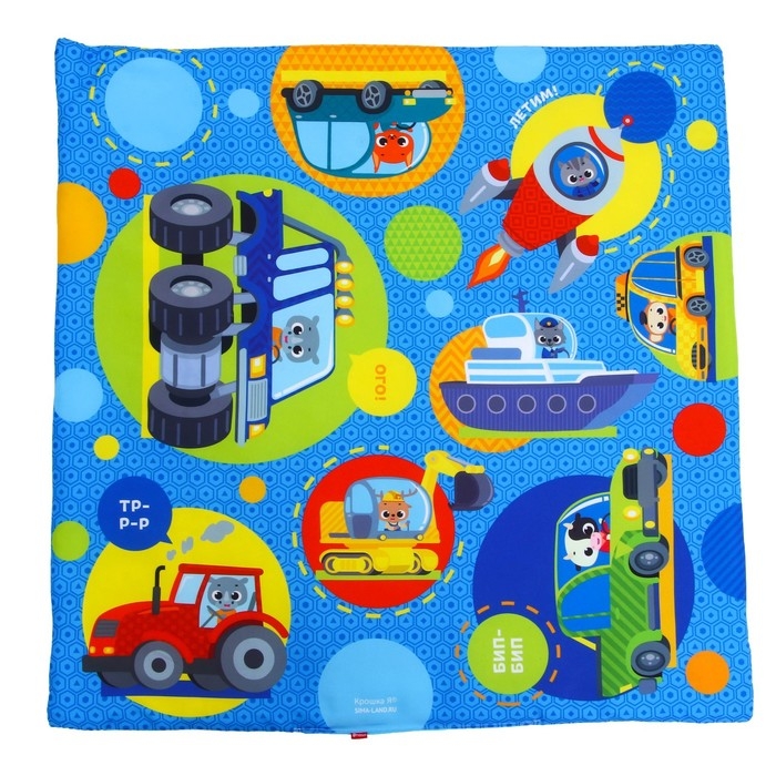 Развивающий коврик с дугами «Транспорт», 85х85 см, Крошка Я Развивающий коврик с дугами «Транспорт», 85х85 см, Крошка Я