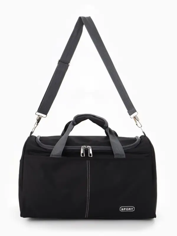Сумка спорт Sport, 43*26*26, отд на молнии, н/карман, дл ремень, черный