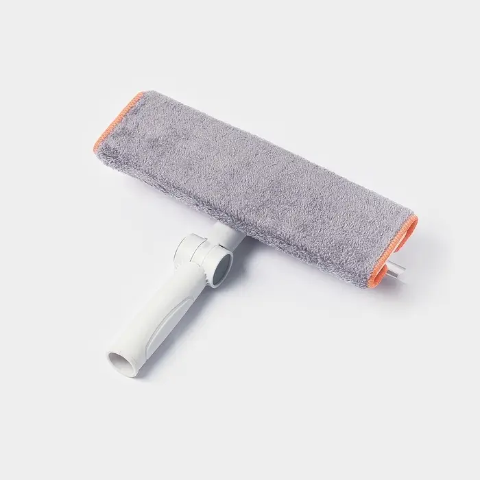 Оконная швабра с креплением на зажимах 28&times;8 см, длина 103-145 см, 2 насадки, 45+180 поворот