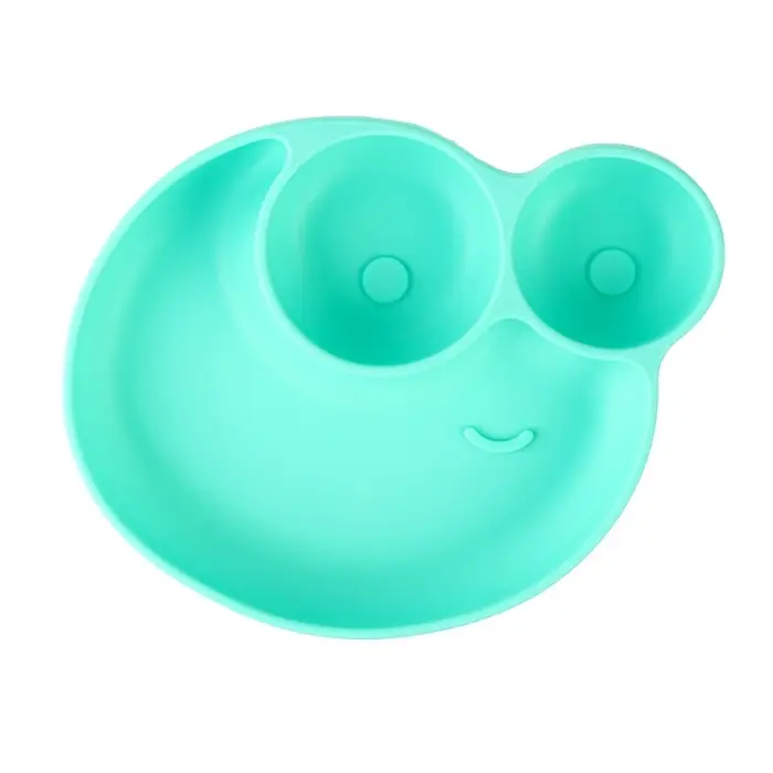 Тарелка детская на присоске &laquo;Лягушка&raquo;, силиконовая