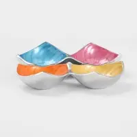 Менажница &laquo;Микс&raquo;, 23&times;23&times;4 см, алюминий