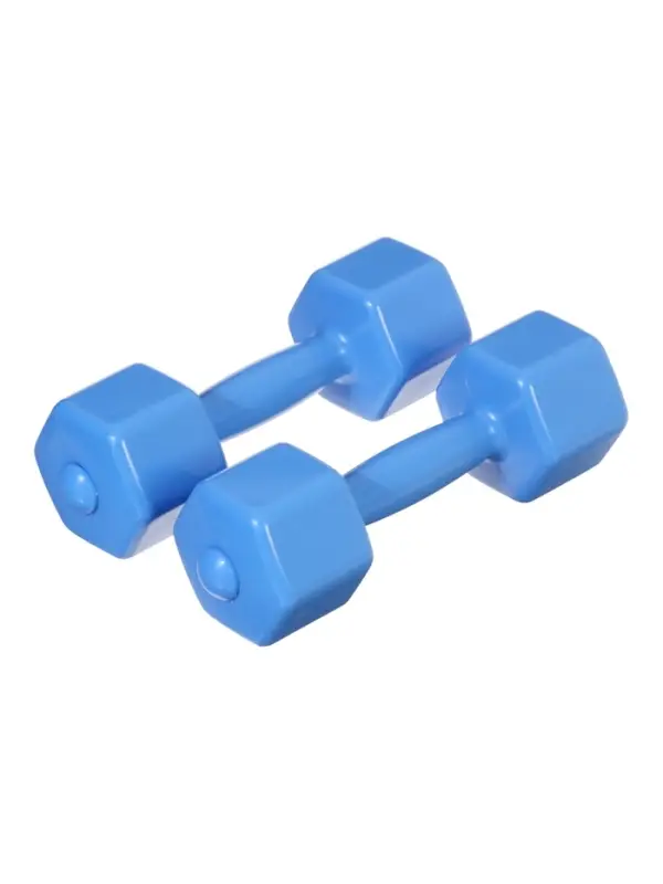Гантели пластмассовые 0.5 кг, 2 штуки, пустые