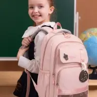 Рюкзак школьный &laquo;Клубника&raquo;, 2 отделения, 4 кармана, 31&times;13.5&times;45 см, розовый