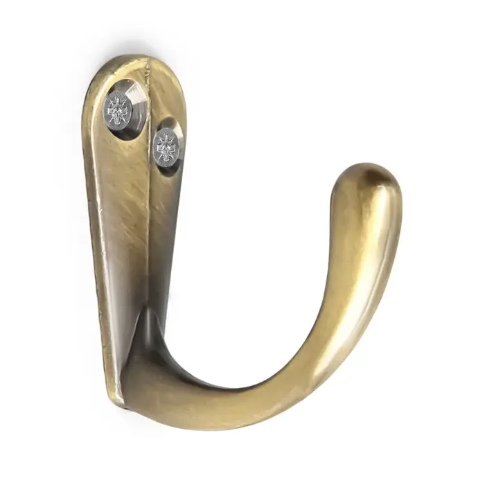 Крючок мебельный ТУНДРА TKO008, однорожковый, бронза Крючок мебельный ТУНДРА TKO008, однорожковый, бронза