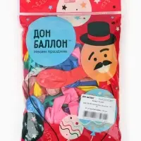 Воздушные шары латексные 12" &laquo;Ассорти&raquo;, 100 шт.