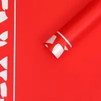 Пленка для цветов, красная, 57х57 см