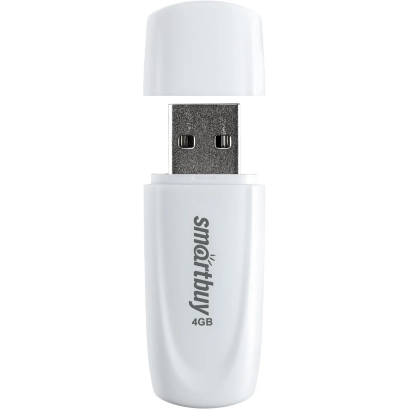 Флеш-память SmartBuy UFD 2.0 004GB Scout White (SB004GB2SCW)