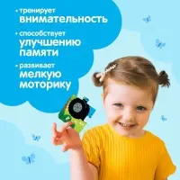 Пазл на подложке &laquo;Весёлый синий трактор&raquo;, 4 детали