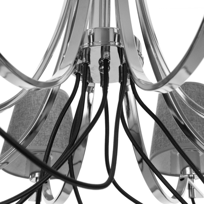 Люстра 2794/8 E27 40Вт хром 80х80х32 см BayerLux Люстра 2794/8 E27 40Вт хром 80х80х32 см BayerLux