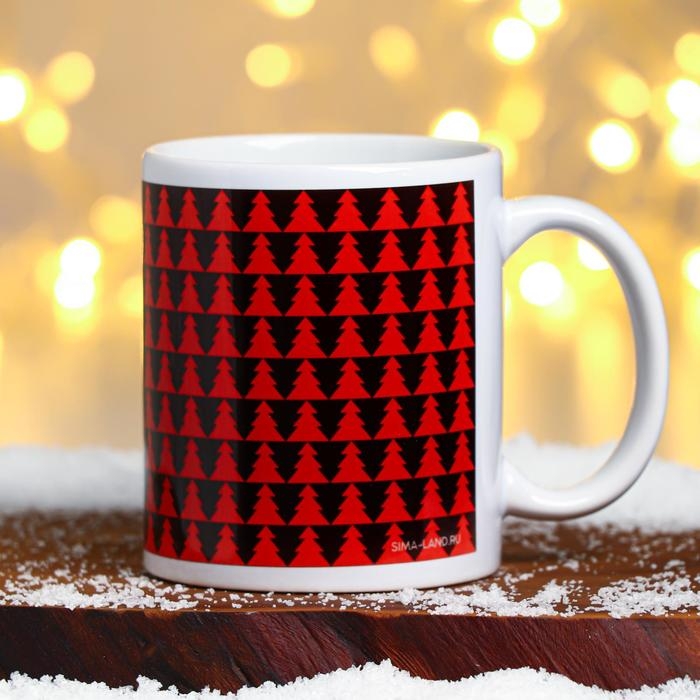 Кружка новогодняя, сублимация Кружка новогодняя, сублимация "Как новый год встретишь"