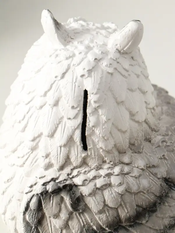 Копилка "Сова" 15 см, белый